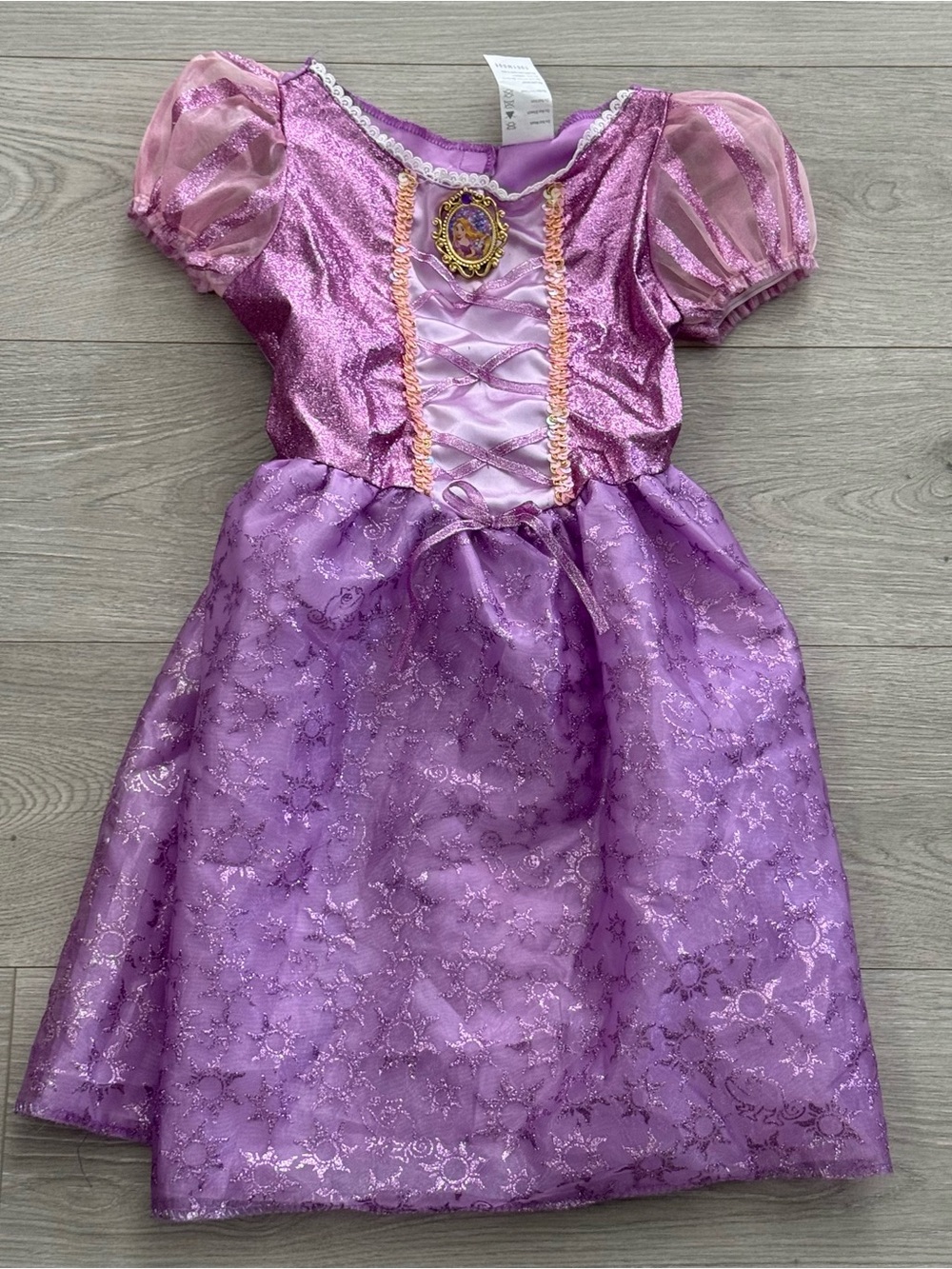 Disney Girls Purple Princess Rapunzel Dress Up Costume Size 4/6X